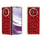 For Huawei Mate X5 Nano Plating Leopard Print Phone Case(Red) - 1