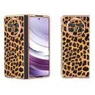 For Huawei Mate X5 Nano Plating Leopard Print Phone Case(Gold) - 1