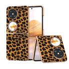For Huawei Pocket 2 Nano Plating Leopard Print Phone Case(Brown) - 1