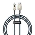 Baseus Unbreakable Series 2.4A USB to 8 Pin Fast Charging Data Cable, Length:1m(White) - 1