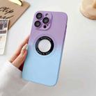 For iPhone 14 Pro Max Two-color Gradient MagSafe TPU Phone Case(Purple+Blue) - 1