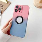 For iPhone 14 Pro Two-color Gradient MagSafe TPU Phone Case(Pink+Blue) - 1