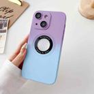 For iPhone 14 Two-color Gradient MagSafe TPU Phone Case(Purple+Blue) - 1