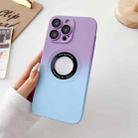 For iPhone 13 Pro Two-color Gradient MagSafe TPU Phone Case(Purple+Blue) - 1