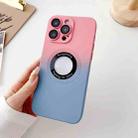 For iPhone 12 Pro Two-color Gradient MagSafe TPU Phone Case(Pink+Blue) - 1