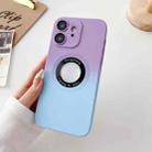 For iPhone 12 Two-color Gradient MagSafe TPU Phone Case(Purple+Blue) - 1