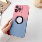 For iPhone 11 Pro Max Two-color Gradient MagSafe TPU Phone Case(Pink+Blue) - 1