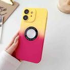 For iPhone 11 Two-color Gradient MagSafe TPU Phone Case(Yellow+Red) - 1