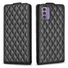 For Nokia G42 5G Diamond Lattice Vertical Flip Leather Phone Case(Black) - 1