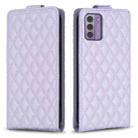 For Nokia G42 5G Diamond Lattice Vertical Flip Leather Phone Case(Purple) - 1