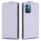 For Nokia G21 / G11 Diamond Lattice Vertical Flip Leather Phone Case(Purple) - 1