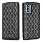 For Nokia G22 Diamond Lattice Vertical Flip Leather Phone Case(Black) - 1