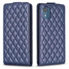 For Nokia C02 Diamond Lattice Vertical Flip Leather Phone Case(Blue) - 1