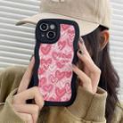 For iPhone 12 Pro Wavy Lambskin Love TPU Phone Case(Pink) - 3