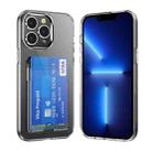 For iPhone 13 Pro Max Crystal Clear Wallet Air Bag Phone Case(Transparent) - 1