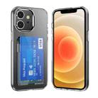 For iPhone 12 Crystal Clear Wallet Air Bag Phone Case(Transparent) - 1