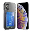 For iPhone XS Max Crystal Clear Wallet Air Bag Phone Case(Transparent) - 1