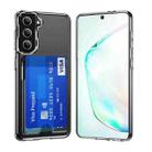 For Samsung Galaxy Note10 Crystal Clear Wallet Air Bag Phone Case(Transparent) - 1