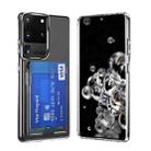 For Samsung Galaxy S20 Ultra Crystal Clear Wallet Air Bag Phone Case(Transparent) - 1