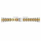 For Huawei Watch 4 22mm Three-bead Stainless Steel Watch Band(Silver Gold) - 1