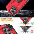 For iPhone 16 Pro Max Ring Holder Phone Case(Red) - 2