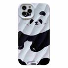 For iPhone 12 Pro Max 2 in 1 Minimalist Pattem PC Shockproof Phone Case(Panda) - 1