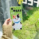 For iPhone 13 2 in 1 Minimalist Pattem PC Shockproof Phone Case(Sunglasses Cat) - 5