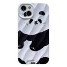 For iPhone 13 2 in 1 Minimalist Pattem PC Shockproof Phone Case(Panda) - 1