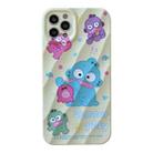 For iPhone 13 Pro 2 in 1 Minimalist Pattem PC Shockproof Phone Case(Clownfish) - 1