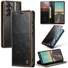 For Samsung Galaxy S23 FE CaseMe-003 PU + PC Business Style Crazy Horse Texture Leather Phone Case(Coffee) - 1