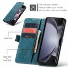 For Samsung Galaxy Z Fold5 CaseMe-013 Multifunctional Retro Frosted Leather Phone Case(Blue) - 3