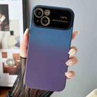 For iPhone 14 Gradient PC + TPU Shockproof Phone Case(Dark Blue Purple) - 1