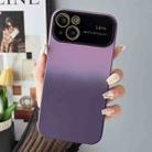 For iPhone 14 Gradient PC + TPU Shockproof Phone Case(Dark Purple) - 1