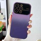 For iPhone 14 Pro Gradient PC + TPU Shockproof Phone Case(Dark Purple) - 1