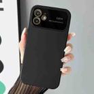 For iPhone 12 Gradient PC + TPU Shockproof Phone Case(Black) - 1