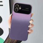 For iPhone 12 Gradient PC + TPU Shockproof Phone Case(Dark Purple) - 1