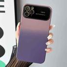 For iPhone 11 Pro Max Gradient PC + TPU Shockproof Phone Case(Pink Purple) - 1