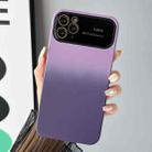 For iPhone 11 Pro Max Gradient PC + TPU Shockproof Phone Case(Dark Purple) - 1
