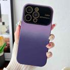 For iPhone 12 Pro Gradient PC + TPU Shockproof Phone Case(Dark Purple) - 1