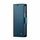 For Samsung Galaxy Z Fold6 5G CaseMe 023 Butterfly Buckle Litchi Texture RFID Anti-theft Leather Phone Case(Blue) - 2