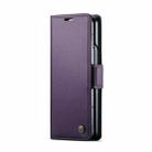 For Samsung Galaxy Z Fold6 5G CaseMe 023 Butterfly Buckle Litchi Texture RFID Anti-theft Leather Phone Case(Pearly Purple) - 2