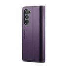 For Samsung Galaxy Z Fold6 5G CaseMe 023 Butterfly Buckle Litchi Texture RFID Anti-theft Leather Phone Case(Pearly Purple) - 3