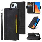 For Xiaomi Redmi 12 4G BETOPNICE Dual-side Buckle Leather Phone Case(Black) - 1
