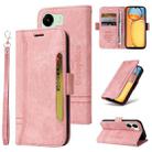 For Xiaomi Redmi 13C 4G / 5G BETOPNICE Dual-side Buckle Leather Phone Case(Pink) - 1