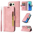 For Xiaomi Redmi Note 13 4G BETOPNICE Dual-side Buckle Leather Phone Case(Pink) - 1