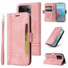 For Xiaomi Poco X6 5G / Redmi Note 13 Pro 5G Global BETOPNICE Dual-side Buckle Leather Phone Case(Pink) - 1