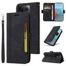 For Xiaomi Poco X6 5G / Redmi Note 13 Pro 5G Global BETOPNICE Dual-side Buckle Leather Phone Case(Black) - 1