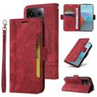 For Xiaomi Poco X6 5G / Redmi Note 13 Pro 5G Global BETOPNICE Dual-side Buckle Leather Phone Case(Red) - 1