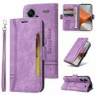 For Xiaomi Redmi Note 13 Pro+ 5G Global BETOPNICE Dual-side Buckle Leather Phone Case(Purple) - 1