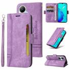 For vivo Y35+ BETOPNICE Dual-side Buckle Leather Phone Case(Purple) - 1